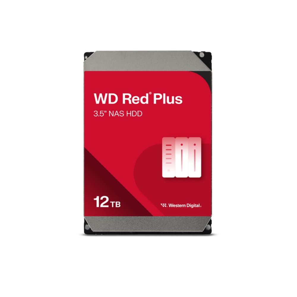 Western Digital Western Digital Red Plus 12TB 3.5" SATA 7200 RPM Internal NAS Hard Drive - 12TB HDD