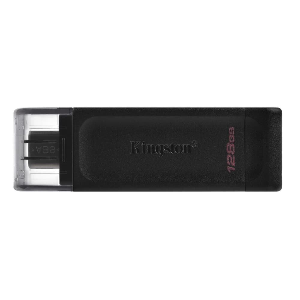 Kingston USB Stick Kingston Technology 128GB USB Flash Drive DataTraveler 70 USB-C 3.2 - Black - 128GB USB