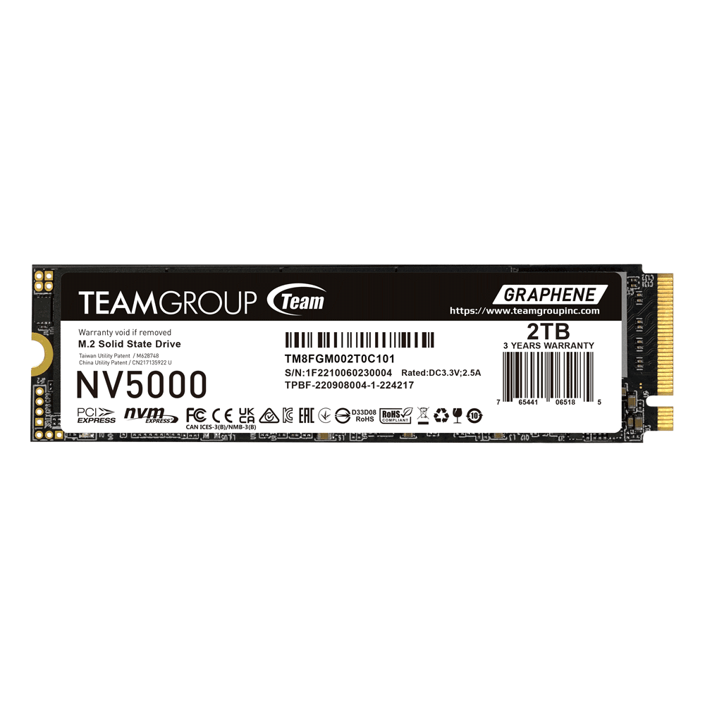 Team Group Team Group NV5000 2TB M.2 2280 NVMe PCIe 4.0 SSD - 2TB NVMe